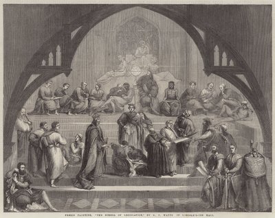 De School van Wetgeving door George Frederick Watts